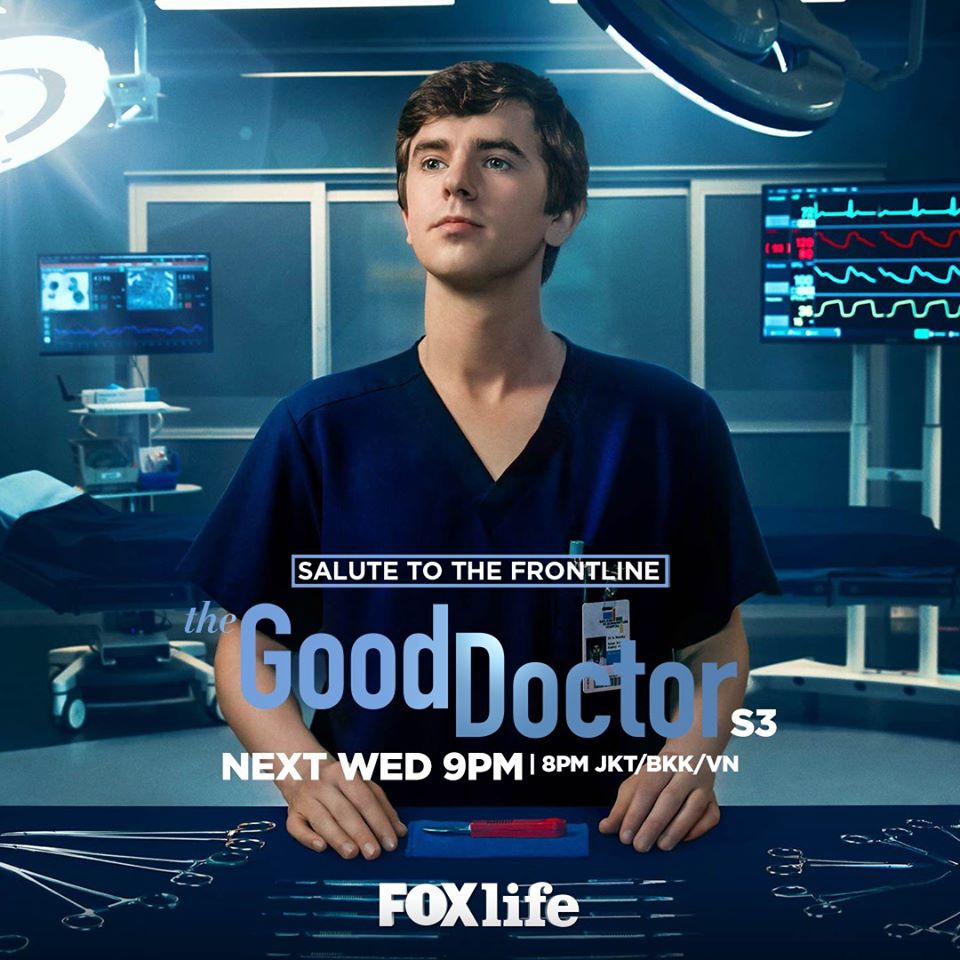  The Good Doctor ซีซั่น 3 ทุกวันพุธเวลา 2 ทุ่ม ทางช่อง 51 FoxLife ที่ Good TV